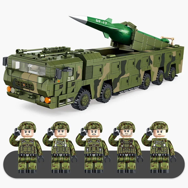 

Military series 639007-009 ballistic missile assembled and inserting children puzzle small particles building blocks kids gift