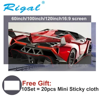 

60 100 84 120 130 inch Projector Screen High Brightness Reflective Fabric Cloth Projection Screen for Espon BenQ Home Theater