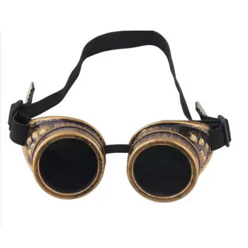 

3 Color Goggles Gothic Retro Bril Zonnebril Ronde Cosplay Stage Performance Accessoires Voor Mannen En Vrouwen Van