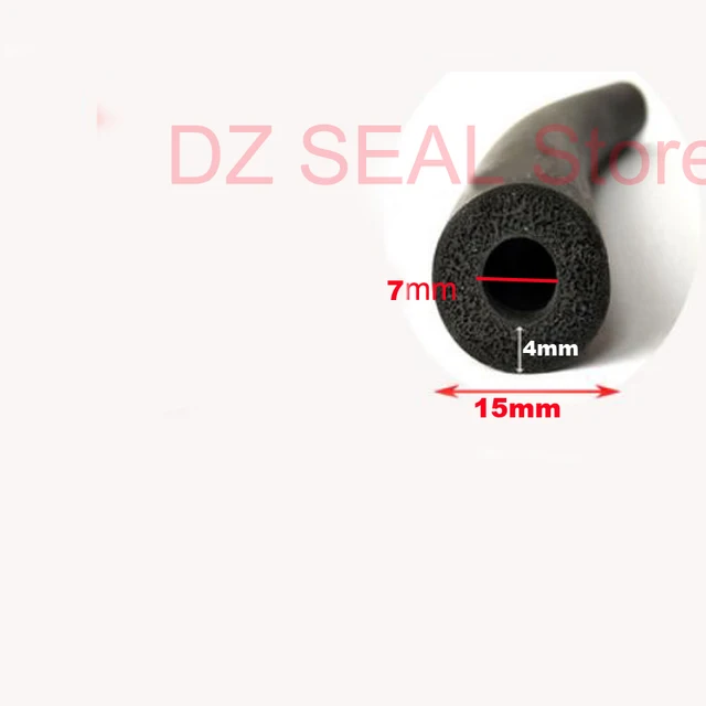 EPDM Rubber Foam Hose Rubber Pipe Foam Sealing Strip Car Door filler Strip 7mm x 15mm