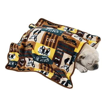 

Dog Mats Fleece French Bulldog Blankets Winter Warm Pet Dog Bed Mat for Dogs Cushion Blanket Puppy Cat Sleeping Covered Mats
