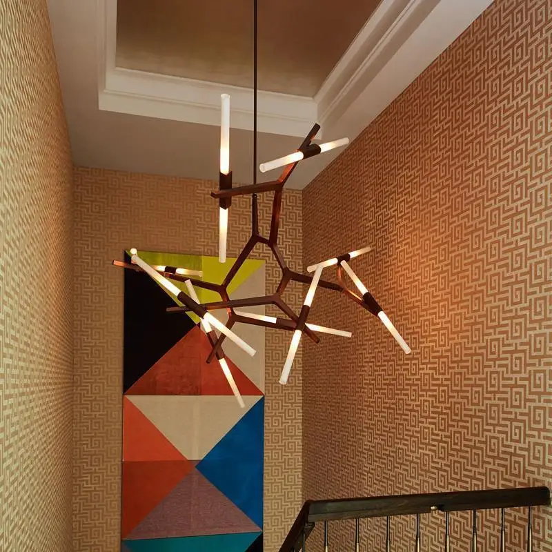 Винтажный светодиодный европейский светильник Lampara Colgante Luminaria Suspendu Lustre E Pendente Para Sala обеденный стол подвесной светильник