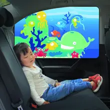 1 шт., магнитный автомобильный солнцезащитный козырек для бокового окна, занавески для авто окон, солнцезащитный козырек с изображением животных, жалюзи, чехол, регулируемый солнцезащитный козырек