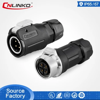 

Cnlinko M16 4 Pin Power Automotive SMD LED Aviation Connector 10A PP Waterproof IP67 Male Female Socket Outdoor Cable Connectors