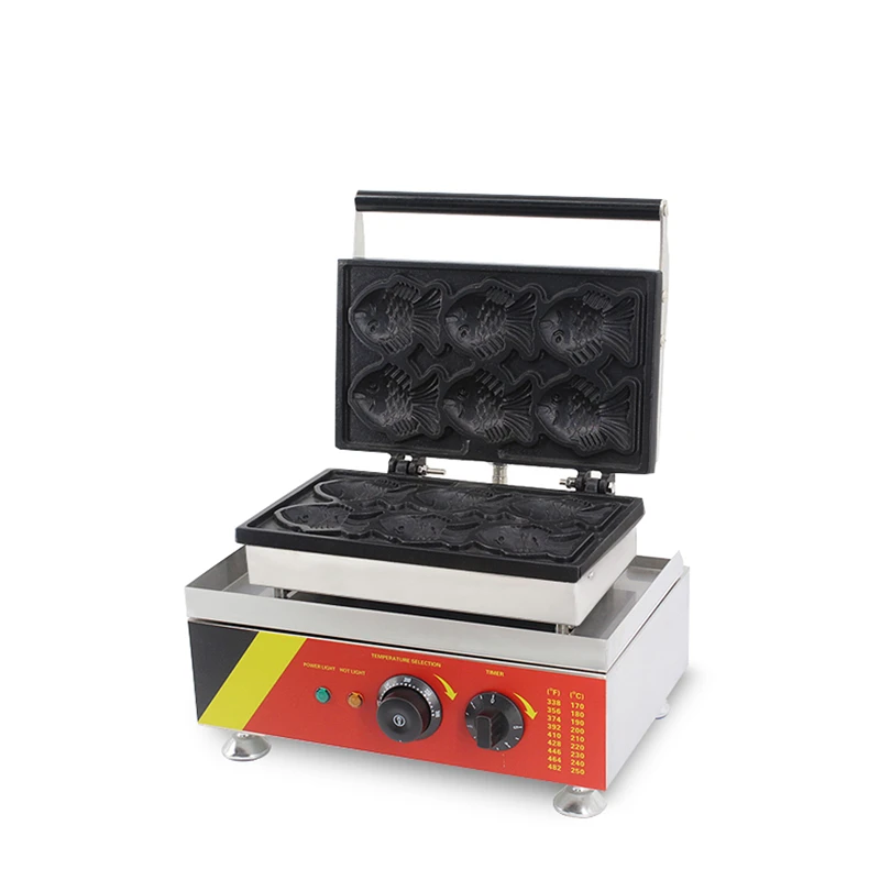 Коммерческий Электрический 110v 220v электрическая, для печенья тайяки создатель машины кулон в форме рыбы хлеб машина вафли рыбный пирог делая оборудование для выпечки кекса