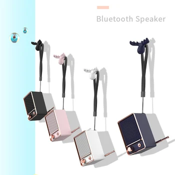 

Bluetooth Mini Retro Speaker 3D Wireless Super Bass Portable Loudspeaker QJY99