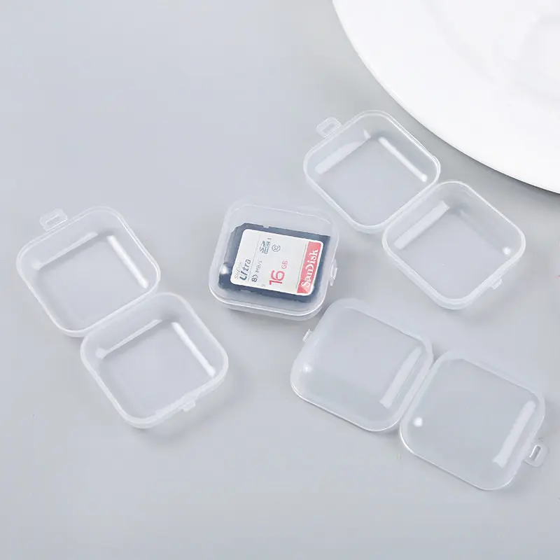 Small Spuare Storage Box for Earring Ear Pads Pill-case Plastic