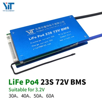 

23S 72V Lithium battery 3.2V power protection board temperature protection equalization function overcurrent protection BMS PCB