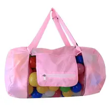 Портативная пляжная сумка складная застежка-молния корзинка для детских игрушек сумка сетка нейлоновая Лоскутная детская пляжная Органайзер пакет подушки для плавания