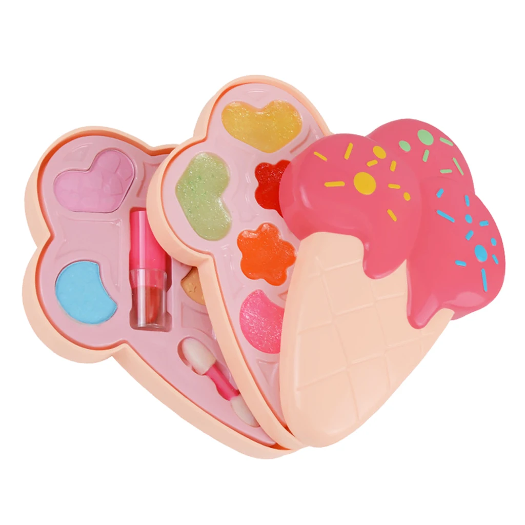 Children Makeup Toy Kit Pretend Play for Party Games Birthday Princess Dress up Little Girl Gift Age 3+