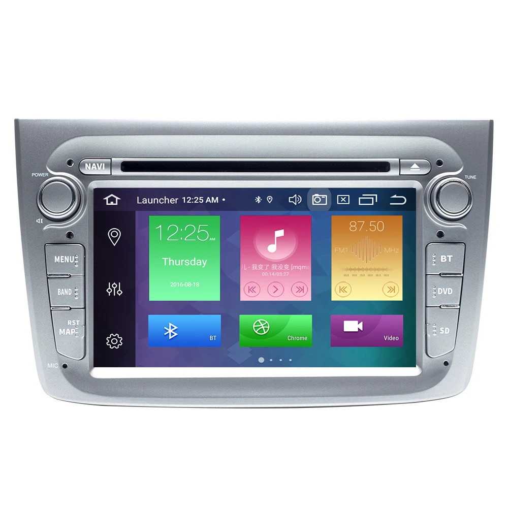  DSP 4GB 1 Din Android 9.0 Auto Radio For Alfa Romeo Mito 2008- Car Multimedia Stereo 8 Core ROM 64G