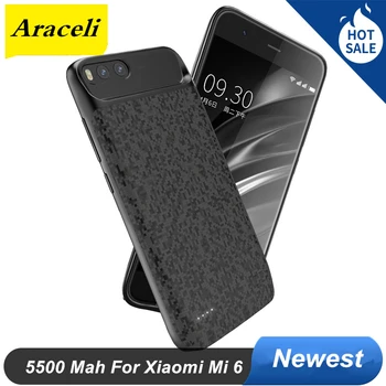 

For Xiaomi Mi 6 Battery Case 5500 Mah External Smart Battery Backup Charger Case Cover Power Bank For Xiaomi mi6 Battery Case