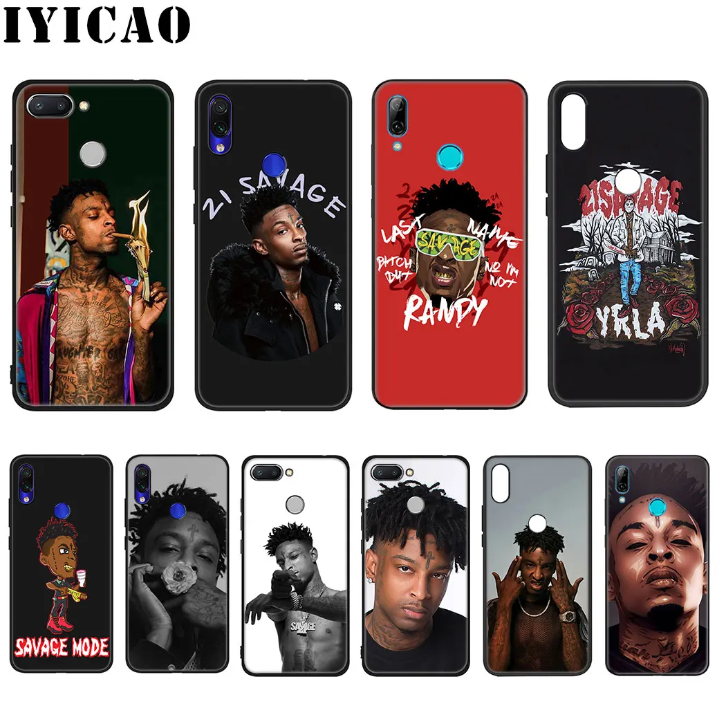 IYICAO Rapper hip hop 21 Savage Мягкий силиконовый чехол для Xiaomi Redmi Note 4X5 6 7 8 Pro 5A Prime Case |