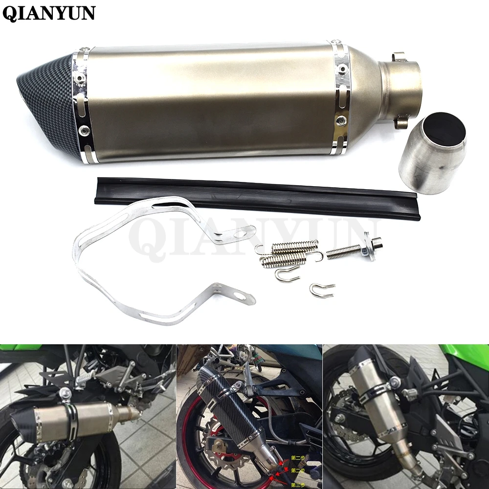 

Free Shipping Universal Motorcycle Modified Scooter Exhaust Muffle pipe For KTM 990 Super Duke RC8 / R 690 Duke 1290 Super Duke