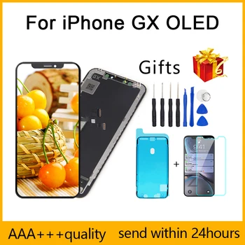 

5pcs / Perfect Quality AAA+++ For iPhone X GX LCD No Dead Pixel Display Pantalla 3D Touch Screen Assembly Replacement TFT LCD