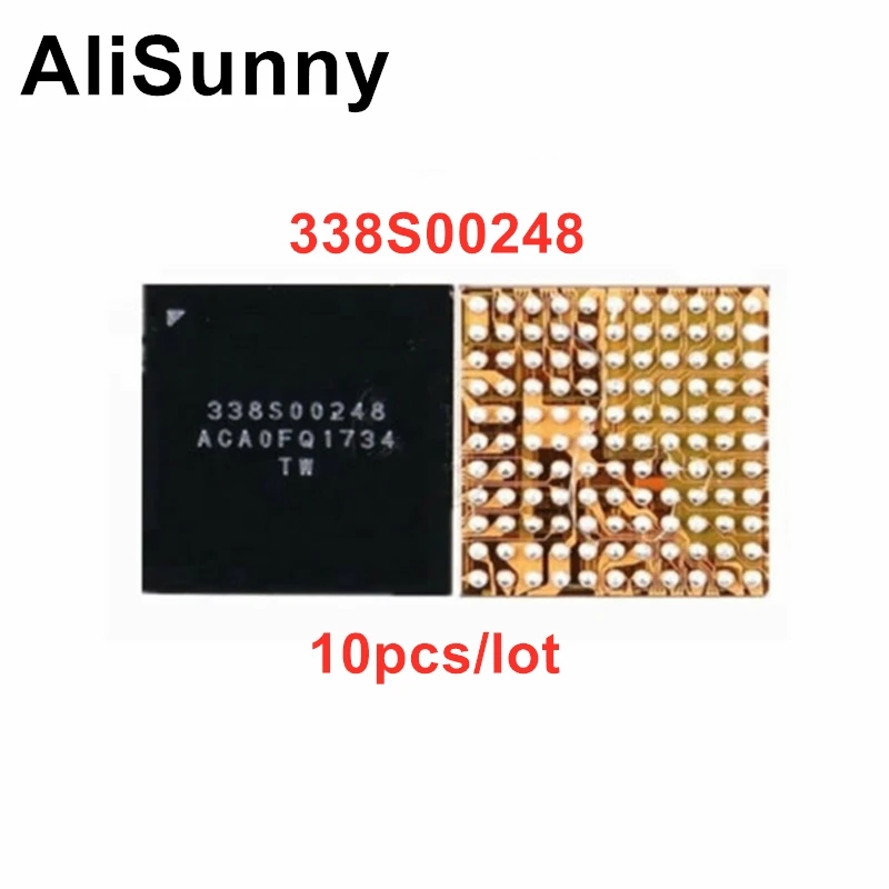 AliSunny-códec de AUDIO grande para iphone 8 8plus 8P, pieza de reparación de Chip IC, 338S00248 U4700, 10 Uds.