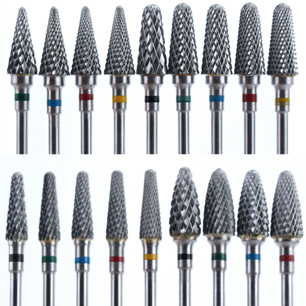 Brocas de carburo para manicura, herramientas eléctricas de pedicura, 1 unidad
