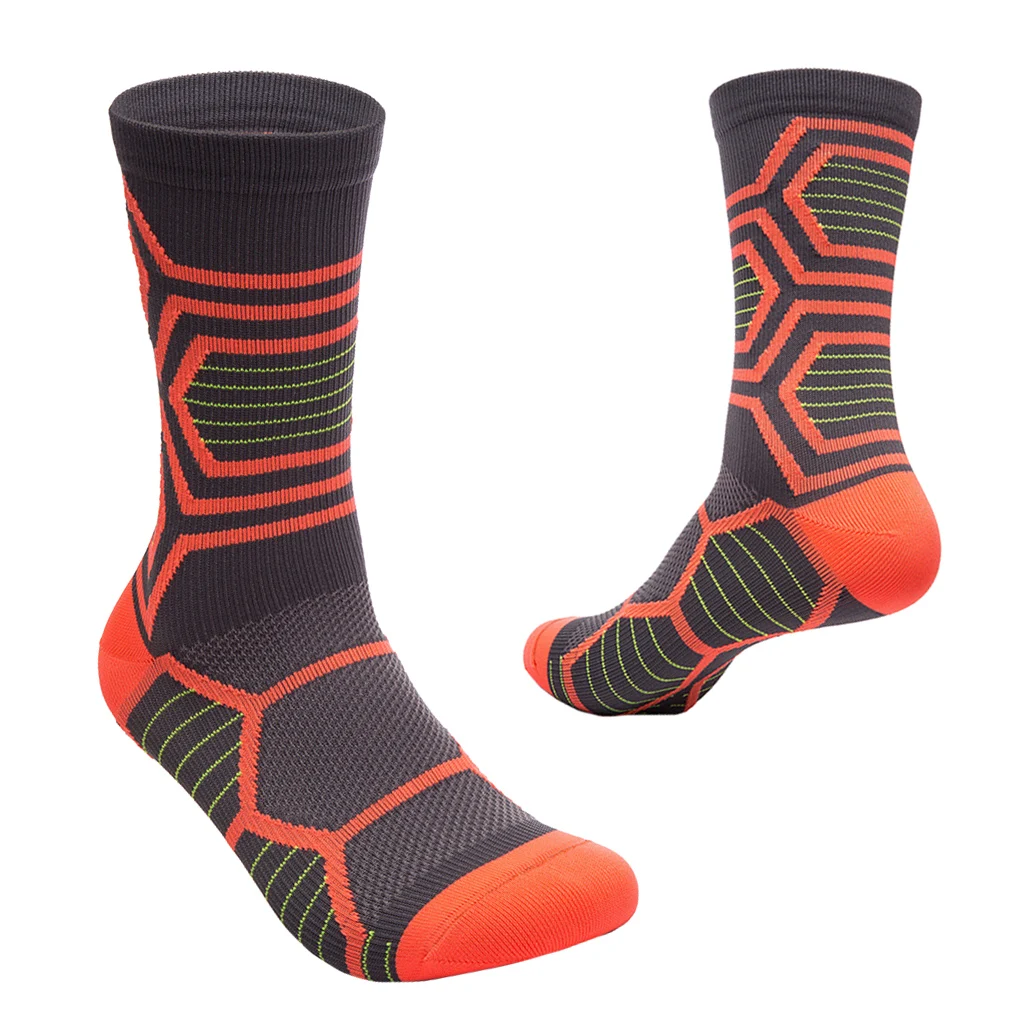 3 Pair Cotton Mid-Calf Socks Compression Socks Moisture Wicking Hiking Sport Socks for Outdoor Sport Snowboarding