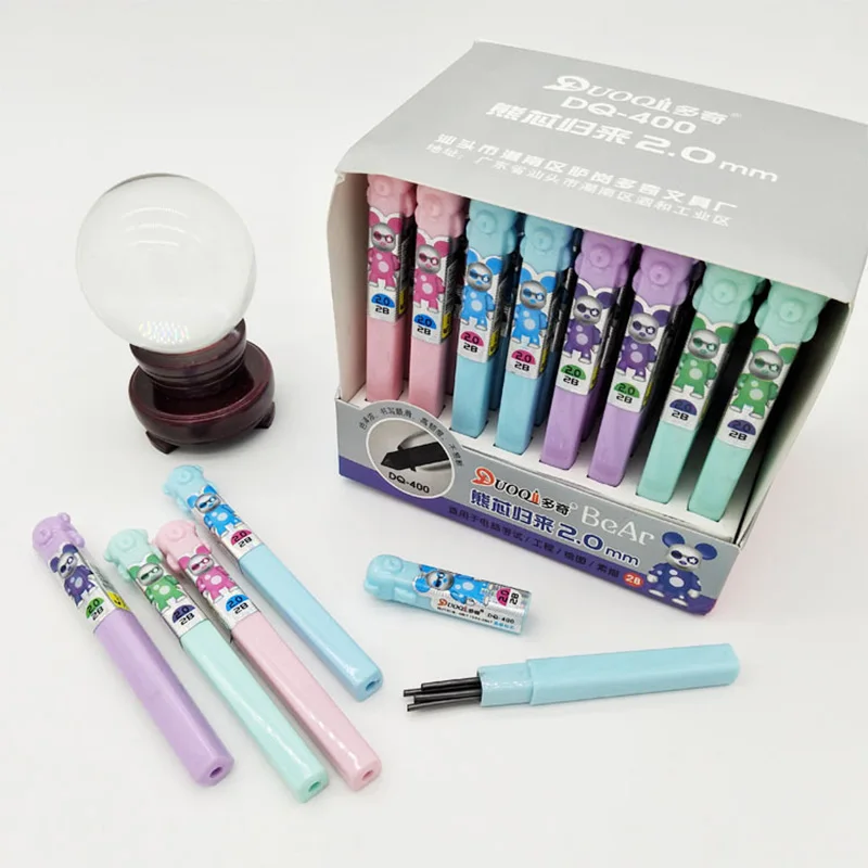 

5Pcs 2.0mm Cute Mechanical Pencil Refills Kawaii 2B Cartoon Automatic Pencil Refills For Kids School Office Supplies Stationery