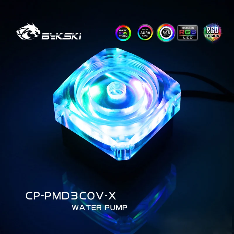 Bykski Cp-pmd3cov-x Ddc Bomba Dc12v 15w Alto-elevador Metros 600l h Maxmum Velocidade Máxima 5000rpm Rgb A-rgb pc de Refrigeração de Água - Imagem 6