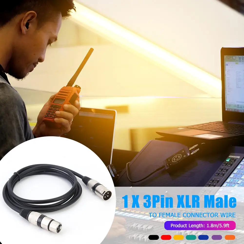 3Pin XLR штекер к аудио адаптер кабель гнездовой многоэкранированный цинковый сплав