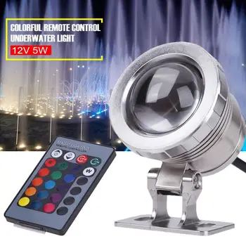 

LED Underwater Light Underwater Spotlight Underwater Light Eco-Friendly Durable Energy Saving RGB Waterproof 16 Colors