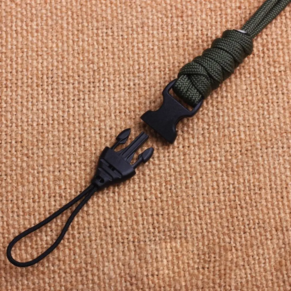 1PC Paracord Keychain Lanyard High Strength Parachute Cord Survival Backpack Keychain Flashlight Camera Anti-lost Hanging Rope