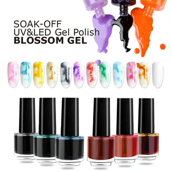 

Limegirl 7ml Watercolor Nail Plish Blooming Gel Ink Blossom Patinting Gel Smoke Effect Magic Semi Permanent Soak Off Lacquer