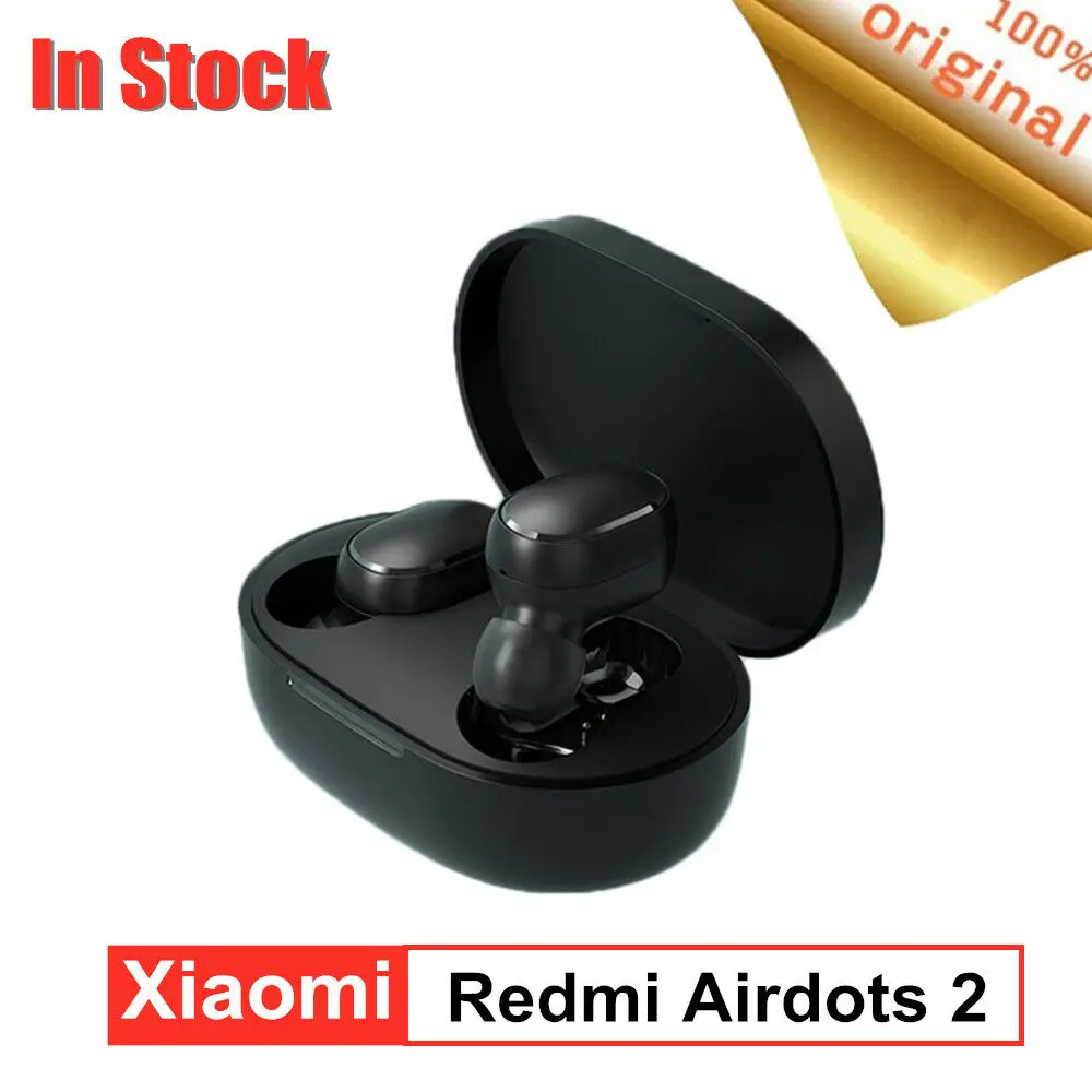 2020 New 100% Original Xiaomi Redmi Airdots 2 TWS Earphone Wireless Bluetooth 5.0 With Mic Handsfree Earbuds AI Control Headset