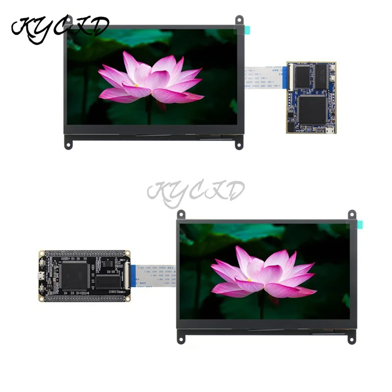 �Ƶ��̳� �� STM32 �� RGB TFT LCD ���÷��� ���, IPS 5 ����Ʈ ������ ��ġ ��ũ��, 24 ��Ʈ RGB888 16.7M �÷�, 7 ��ġ 1024*600