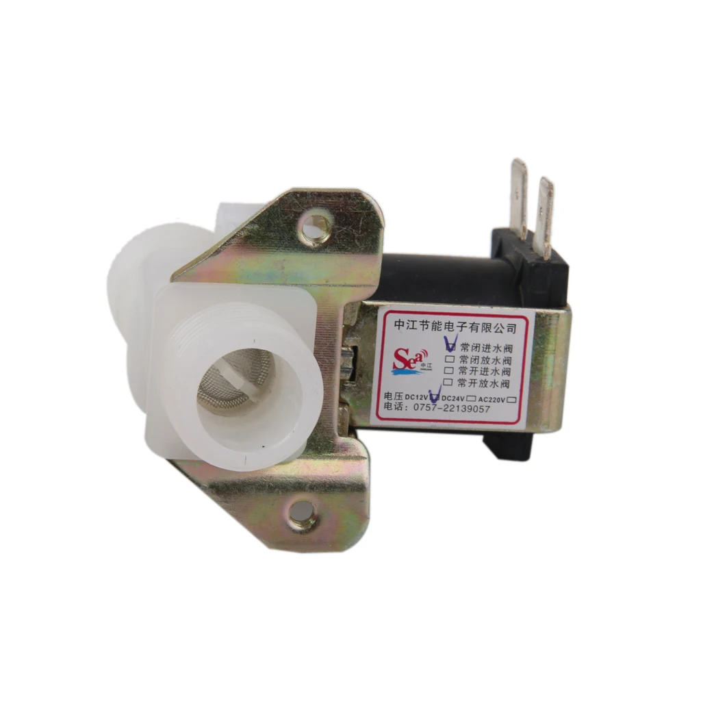 DC12V G1/2 Solenoid Valve Inlet Valve Normally Closed for Air Water Oil Gas