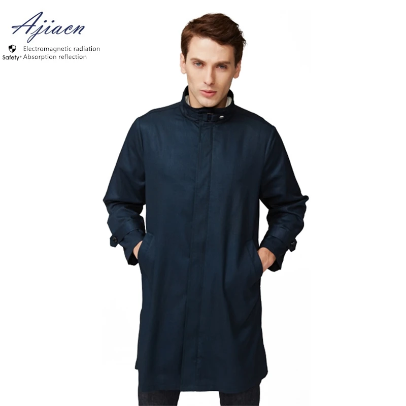 

Ajiacn anti-Electromagnetic radiation Invisible zipper overcoat Home and office Electric appliances EMF shielding coat