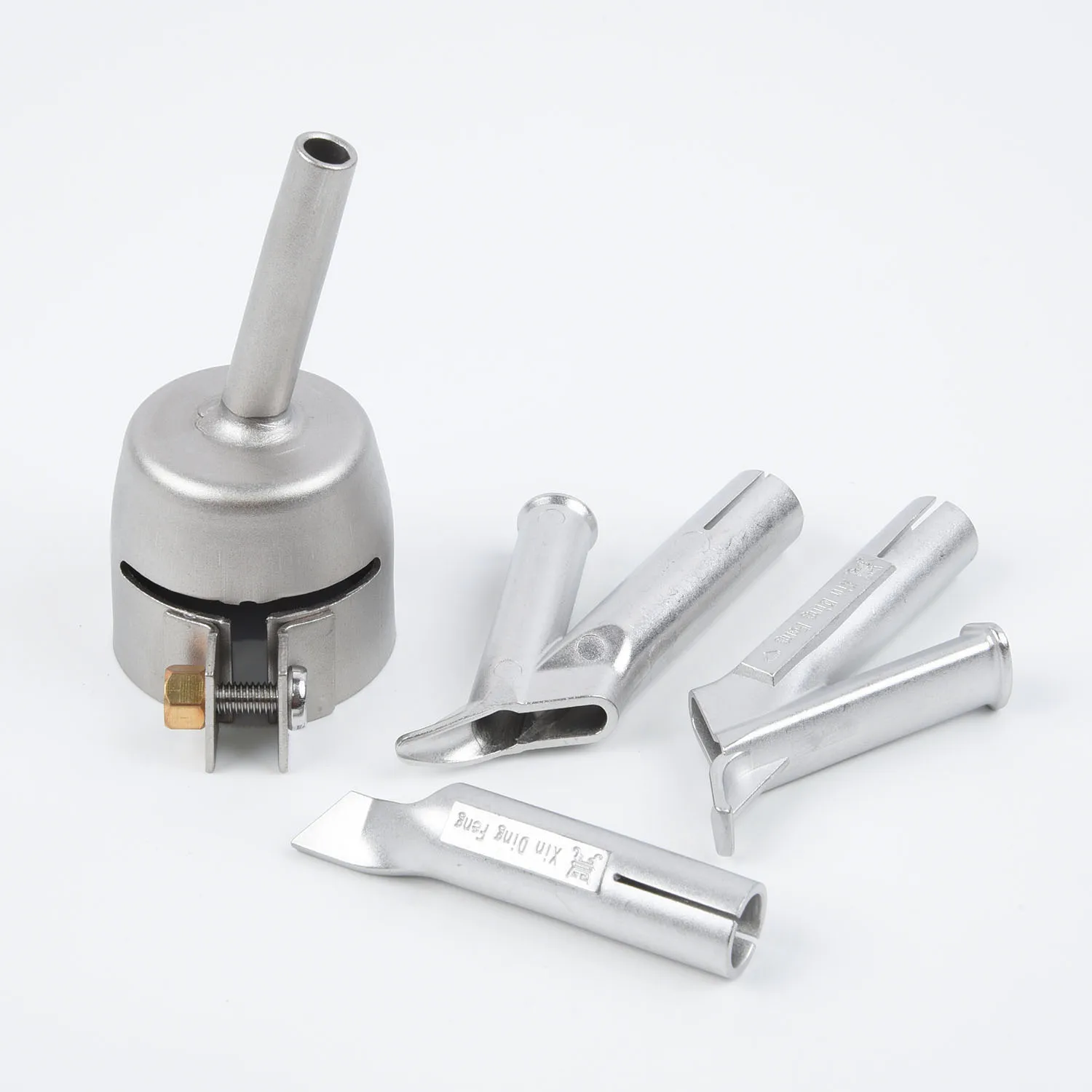 

Titanium Alloy Speed 5mm Weld Tip Welding Nozzles For Vinyl PVC Plastic Air Gun