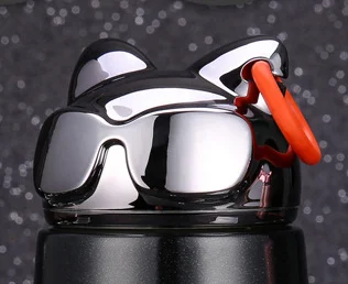 lid Термос из нержавеющей стали, кружка, термосы, чашка для живота, термальная бутылка для изолированный стакан для воды для детей, кофе, животное - Цвет: lid