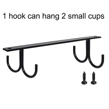 

Under Cabinet Mug Rack, Rustic Mug Organizer Rack Cup Holder Under Shelf Hanging