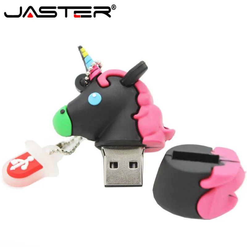 JASTER модный мультяшный стиль единорог ручка привод 4 ГБ 8 16 32 usb флэш накопитель