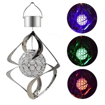 

2020 New Outdoor Solar Powered Wind Chimes Light Hanging LED Colour Changing Lamp for Garden Yard Lawn Balcony Decoration Lamp