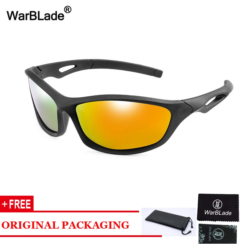 black orange WarBlade Новые Детские поляризованные солнцезащитные очки для мальчиков и девочек UV400 детские солнцезащитные очки силиконовые детские очки oculos de sol - Цвет линз: black orange