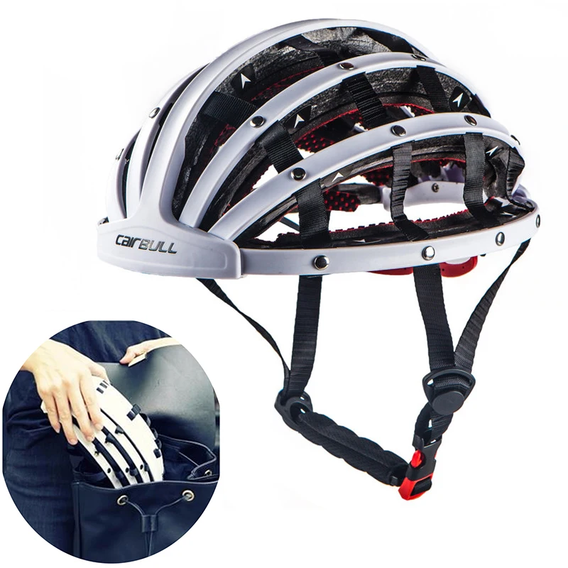 Ceny Nowy 260g składany kask rowerowy lekki przenośny kask rowerowy rower miejski sport bezpieczeństwo wypoczynek kask jeździecki