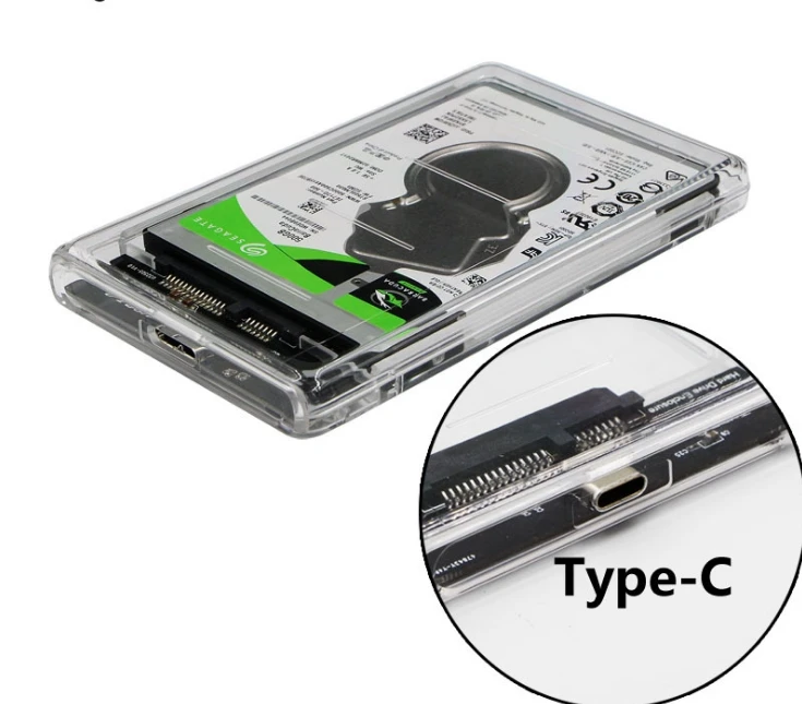 USB3.1 к тип-c HDD корпус 2," жесткий диск чехол SSD SATA3 к USB 3,0 коробка Тип C HDD чехол Gen2 6GBp/s SSD Mobile