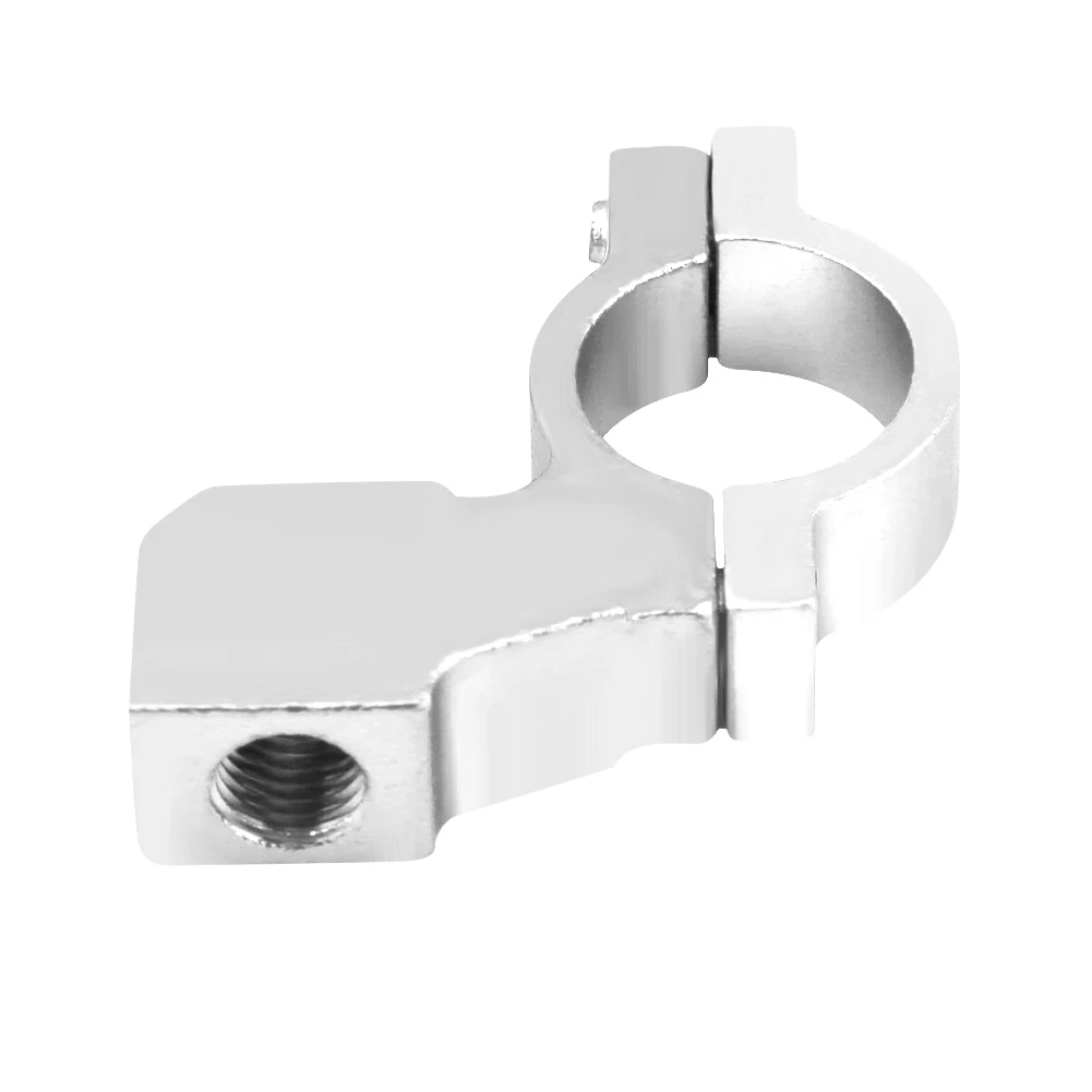Aluminum Alloy Universal Motorcycle Bike ATV Rear Rearview Mirror Bracket Mount Adapter Clamp Screw CNC Aluminum 10mm Handlebar