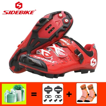 

SIDEBIKE sapatilha ciclismo mtb Pro bicycle riding shoes women men Athletic Bicycle Sports Cycling MTB Bike Shoes Mountain Bike
