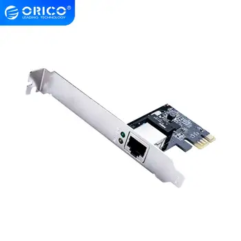 

ORICO 2 Port PCIE to Gigabit Network Adapter PCI-e X1 to RJ45 Adapter Self-adaptive to 10M/100M/1000M Network Transmission