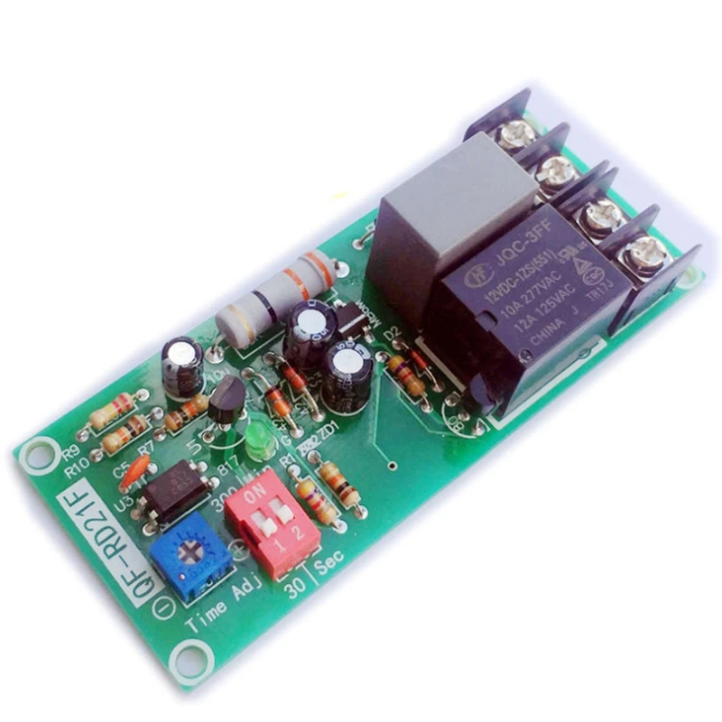 JFBL Горячая AC100V-220V регулируемый таймер Управление триггерный релейный модуль