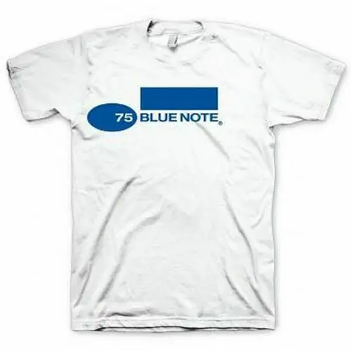Синий Note Records логотип Jazz Shirtprinted футболки мужская мода 2019 Повседневная