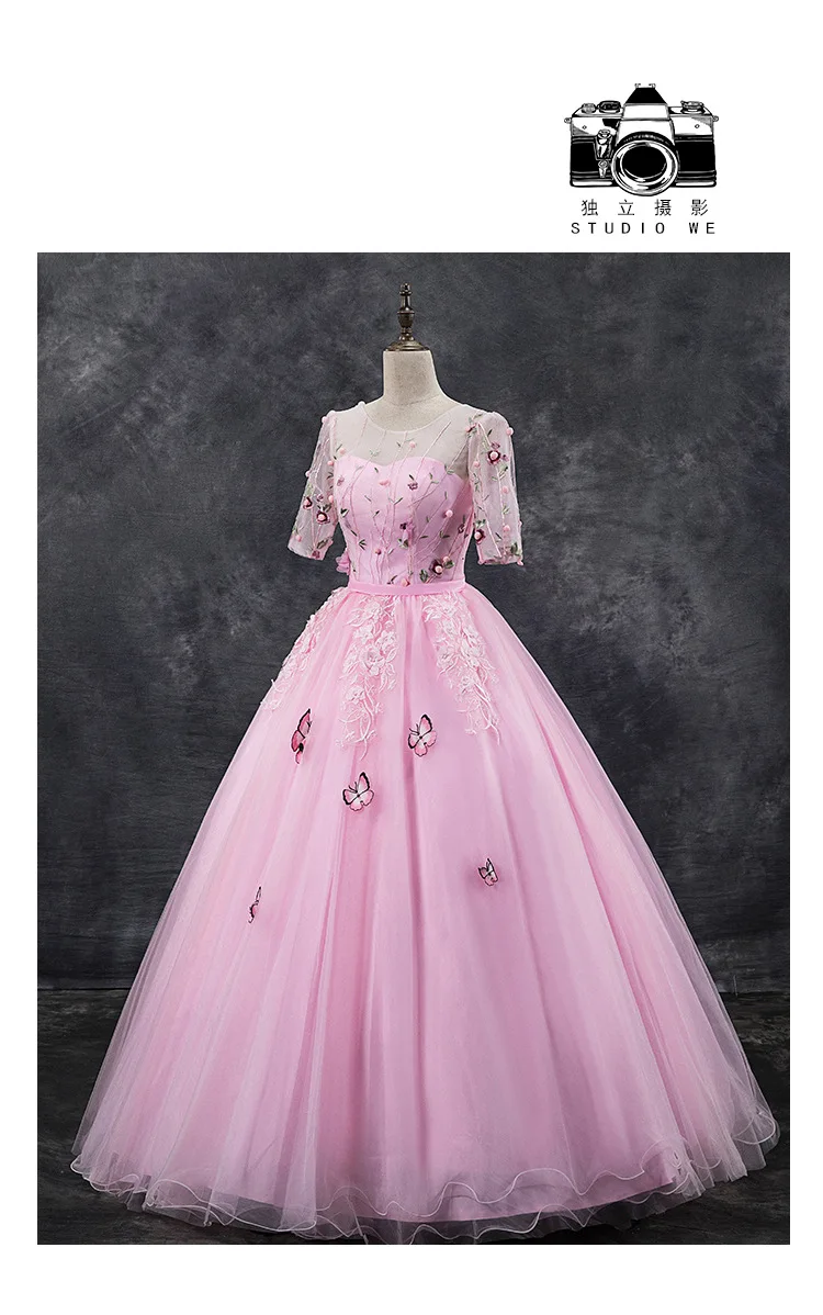 Платья с короткими рукавами фиолетового цвета, новая коллекция, 15 лет, Vestidos De 15 Anos Blush Quinceanera