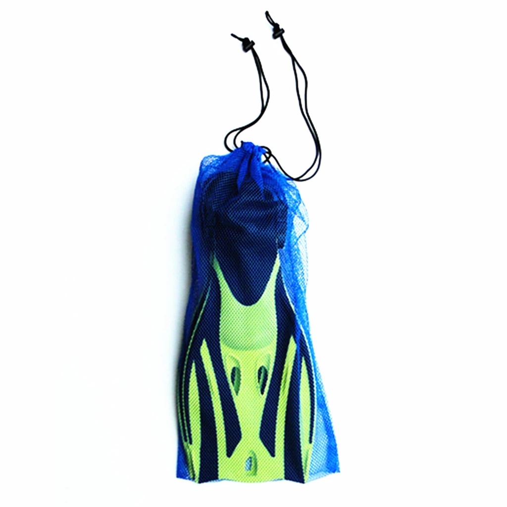 2 Pieces (2 Size) Heavy Duty Strong Mesh Storage Pouch Travel Bag for Scuba Dive Snorkel Swim Mask Gear Equipment Accessories