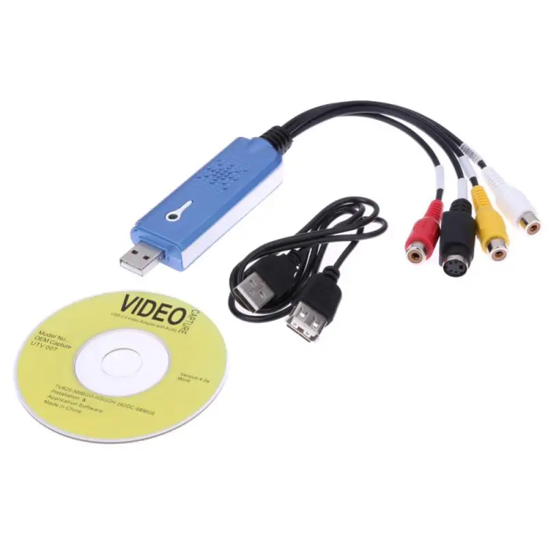Адаптер для карты видеозахвата Usb Easycap Tv Dvd Vhs Captura De V Deo карта Аудио Av