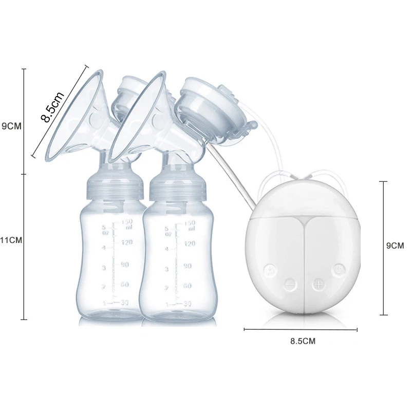 Электрический молокоотсос портативные молокоотсосы для грудного вскармливания с массажным режимом и регулируемым всасывающим протектором обратного потока BPA Бесплатно FDA