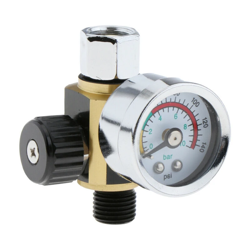

Regulator Control Pressure Gauge Compressor Regulator For Devilbiss&Iwata Spray Tool For Real-time Adjustment Control Pressure